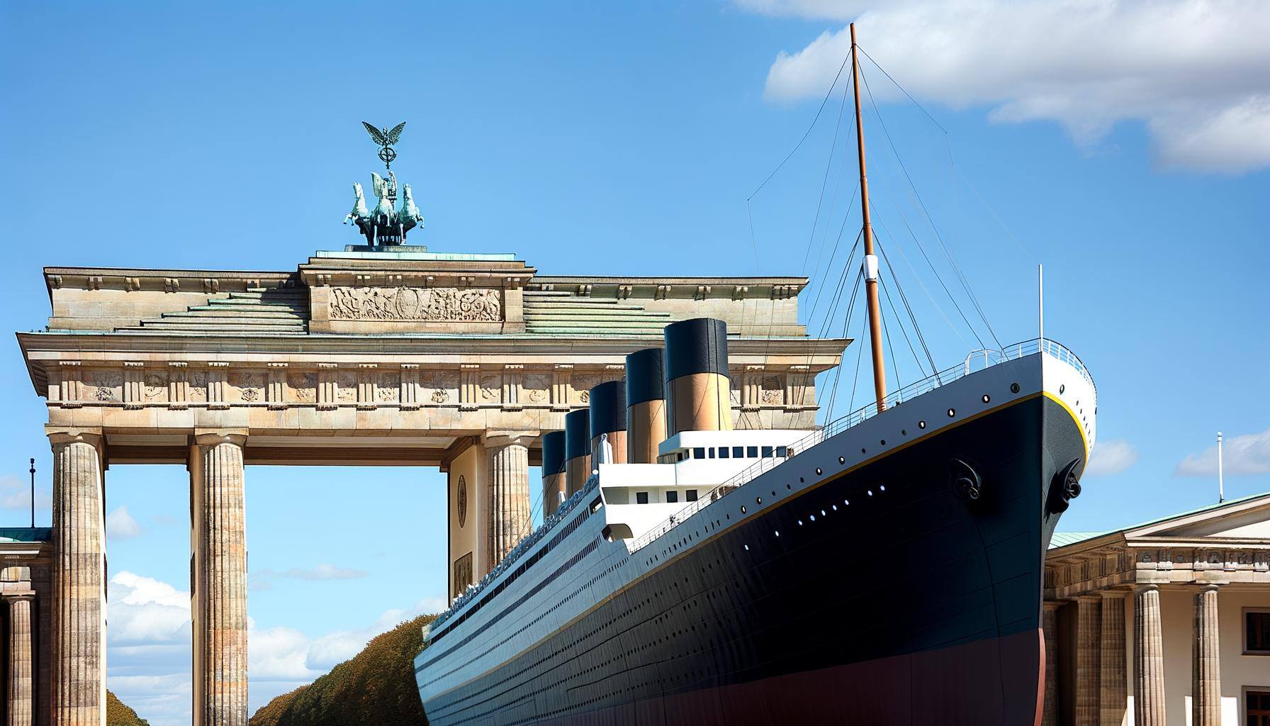 Titanic vor Brandenburger Tor